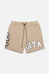 RTA Clyde Nude Collegiate Shorts at Gravity NYC